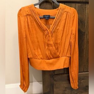 RACHEL Rachel Roy Vibrant Orange Blouse